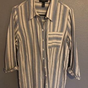 Striped button up shirt